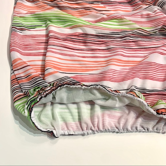 Worthington Striped Cowl Neck Drape Blouse - Picture 5 of 8